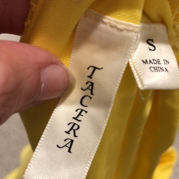 Tacera Bright Yellow Dress size Small - Picture 5 of 7